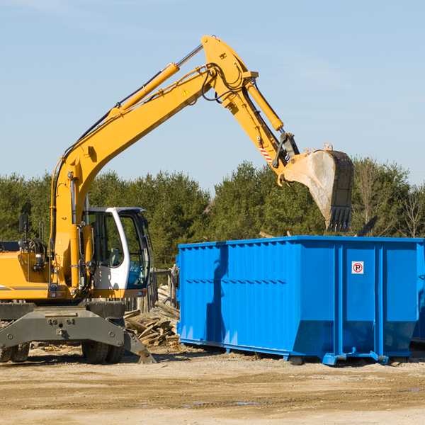 how does a residential dumpster rental service work in Big Sandy